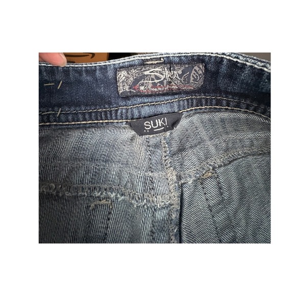 Silver Jeans Suki Bootcut Dark Wash Denim Jeans Embroidered Pockets W30 L34 - Picture 2 of 6